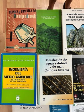 Libros varios ingenieria medioambiente 3€ unidad