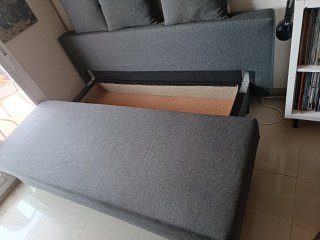 Sofá cama IKEA Asarum gris