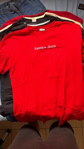 Camiseta Tommy Jeans Roja Talla M