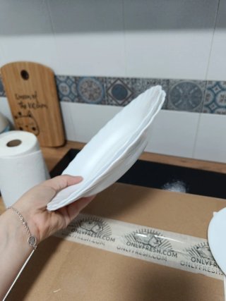 Platos porcelana blancos