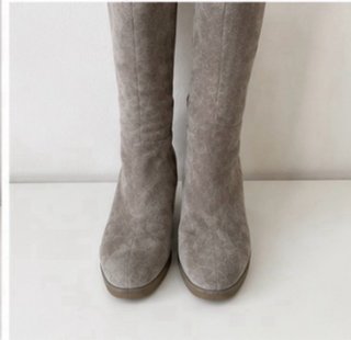 Botas Stuart Weitzman Ante Beige Cuña