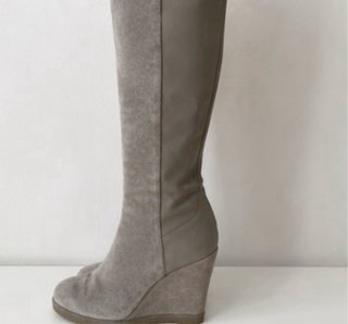 Botas Stuart Weitzman Ante Beige Cuña