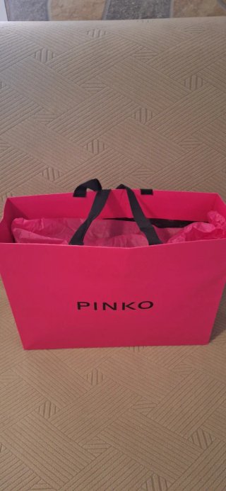 Maglione Pinko Marrone Paillettes Taglia S