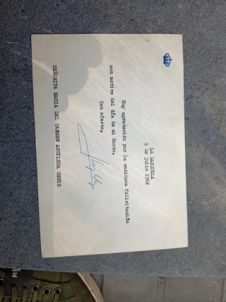 Postal La Zarzuela 5 Julio 1964 firma de  J.carlos