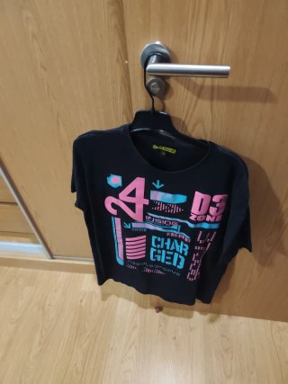 Camiseta Jack & Jones Talla XL Negra