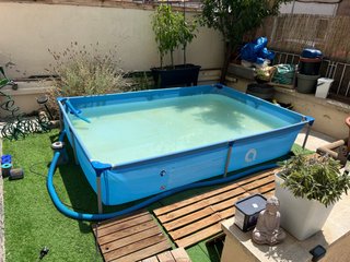Piscina desmontable 228x159x42 cm