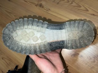 Botas de agua negras con purpurina