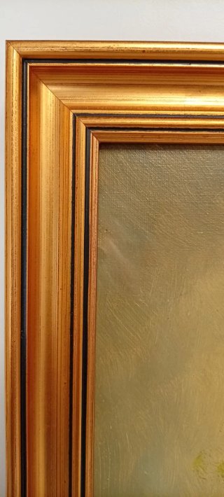 CUADRO EN OLEO SOBRE LIENZO PINTOR V. HERRERO