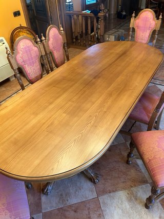 6 Sillas Comedor Madera Tapizadas