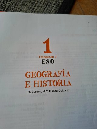Libro Geografía 1°Eso ed. Anaya