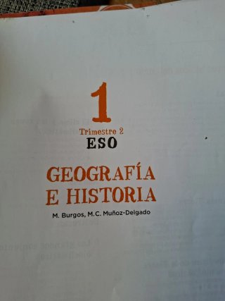 Libro Geografía 1°Eso ed. Anaya