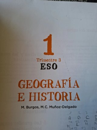 Libro Geografía 1°Eso ed. Anaya