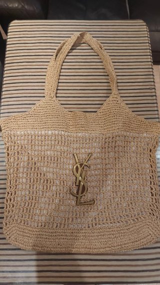 Bolso de rafia Yves Saint Laurent
