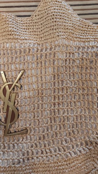 Bolso de rafia Yves Saint Laurent
