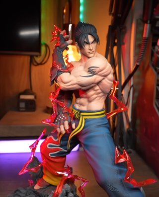 Escultura Jin Kazama Tekken 30cm