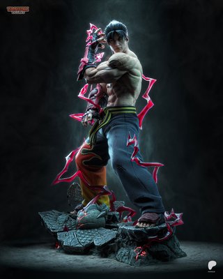 Escultura Jin Kazama Tekken 30cm