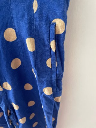 2x1 Blusa y pantalón Zara lunares azul y beigeXS/S