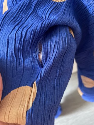 2x1 Blusa y pantalón Zara lunares azul y beigeXS/S