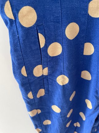 2x1 Blusa y pantalón Zara lunares azul y beigeXS/S