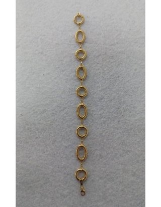 PULSERA DE ORO 18KT 11GR CIRCULOS