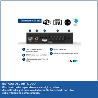 - EDISION PICCO T265 receptor TDT DVB-T2 Full HD
