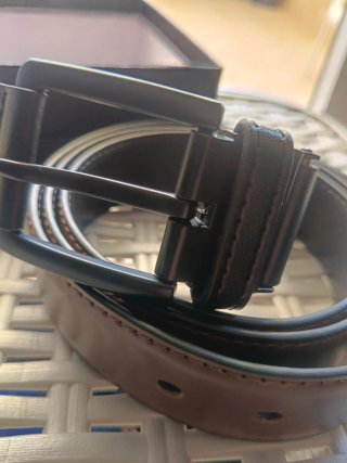 Cintura reversibile da uomo 120 cm nero/marrone
