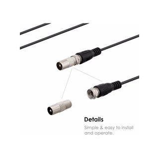DollaTek Mini antena TV digital interiores 4K