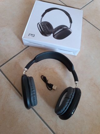 Cuffie Bluetooth P9 Grigio/Verde