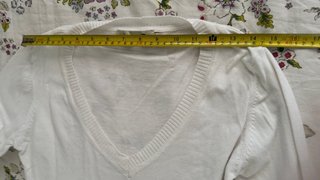 Jersey punto pico blanco talla L