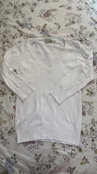 Jersey punto pico blanco talla L