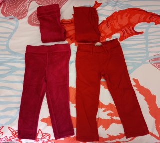 Lote 4 pantalones gemelas 18 meses