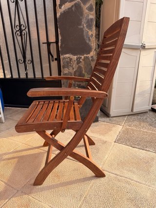 6 Sillas de Jardín de Madera