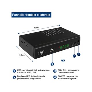 Sintonizador digital terrestre DVB-T2 HD