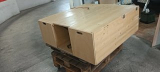 Modulo camper con lavaplatos y varios extras