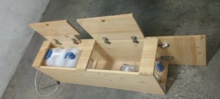 Modulo camper con lavaplatos y varios extras