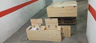 Modulo camper con lavaplatos y varios extras
