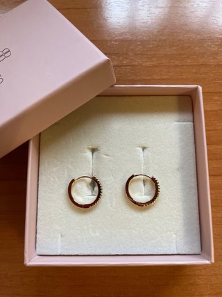 Pendientes aro Blanca Romeo con piedras