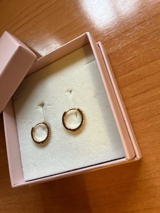 Pendientes aro Blanca Romeo con piedras