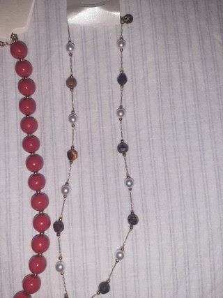 2 Collane Monica: Rosso, Bianco e Marrone