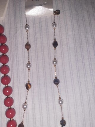 2 Collane Monica: Rosso, Bianco e Marrone