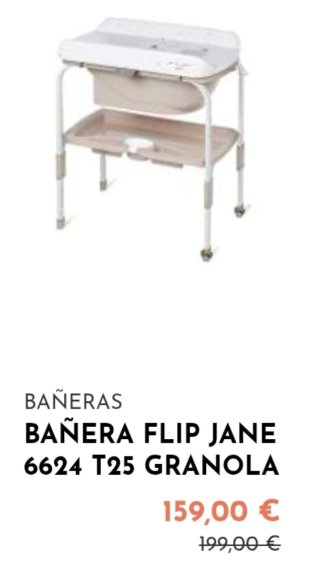 Bañera y Cambiador Jane