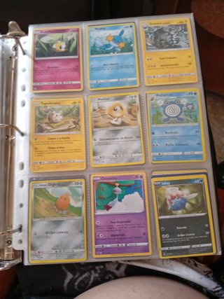 2 Álbumes Cartas Pokémon: 1 Vacío, 1 con 390 calta