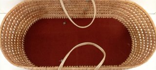 CESTA DE BEBE MOISES HECHO EN MIMBRE