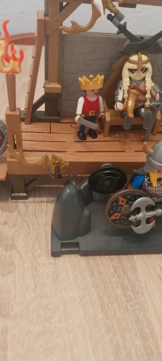 Playmobil,vikingos,drakar,fortaleza,barco,lote