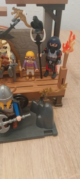 Playmobil,vikingos,drakar,fortaleza,barco,lote