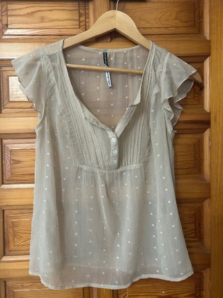 Blusa Stradivarius Beige Talla M