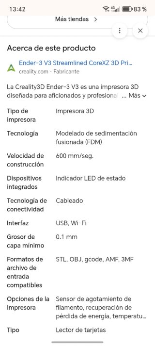 Impresora 3D Creality Ender 3 V3