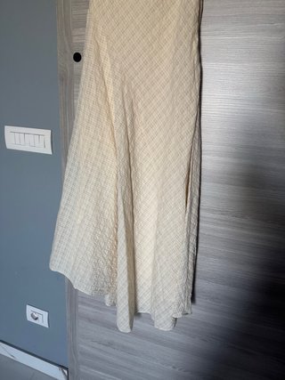 Mango Vestito Monospalla Beige