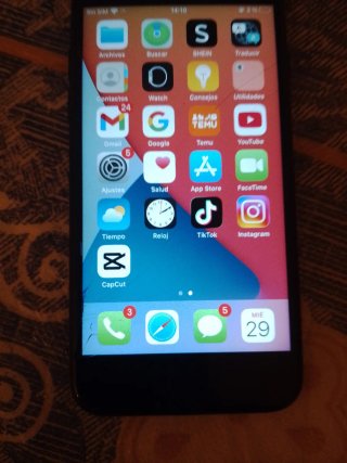 iPhone 7 Negro/Plateado sin caja