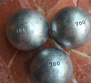 3 palline da bocce professionali Obut ATX 75 700
